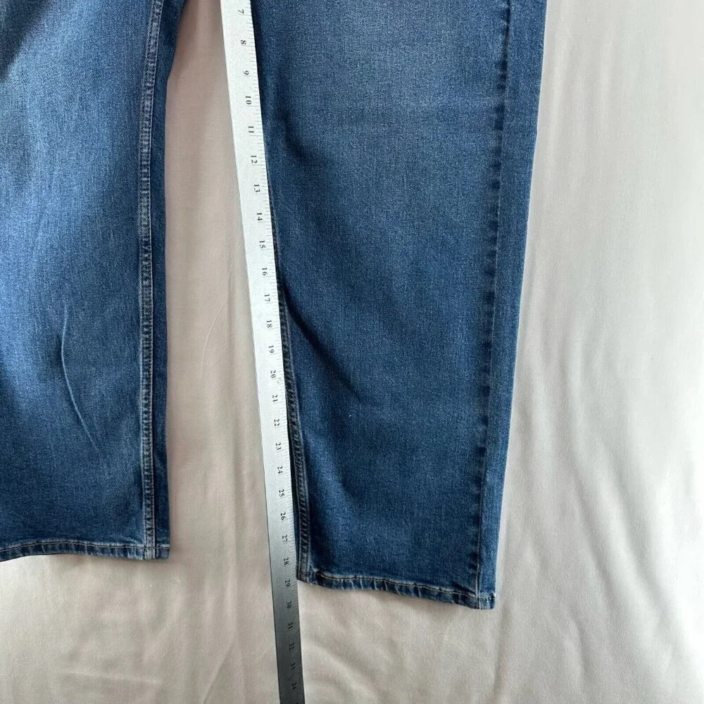 LEVI'S Jeans Mens 40x30 505 Regular Fit Straight Leg Medium Washed Denim Blue